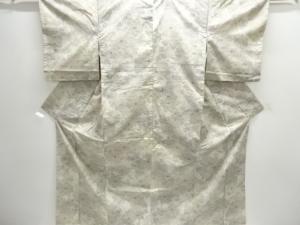 花模様織り出し十日町紬着物